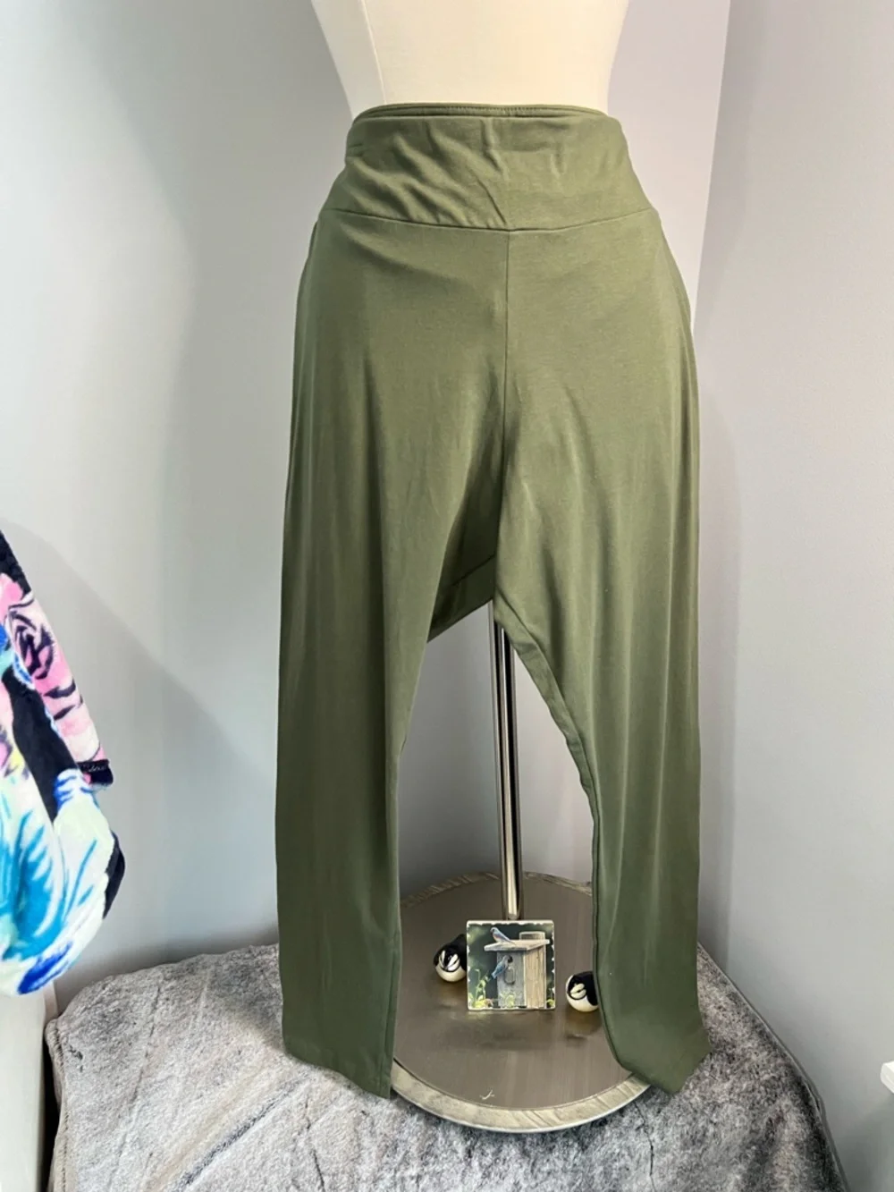 Time and Tru Size XXL Green Leggings Elastic Waist Activewear NWT